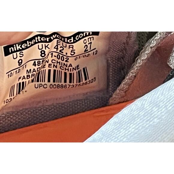 Size 9 Nike Zoom Kobe 7 System Wolf Grey NO BOX Scuffs/ Light Wear - Good Shape main image 7